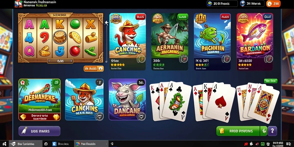Menampilkan pemandangan indah di dalam game.