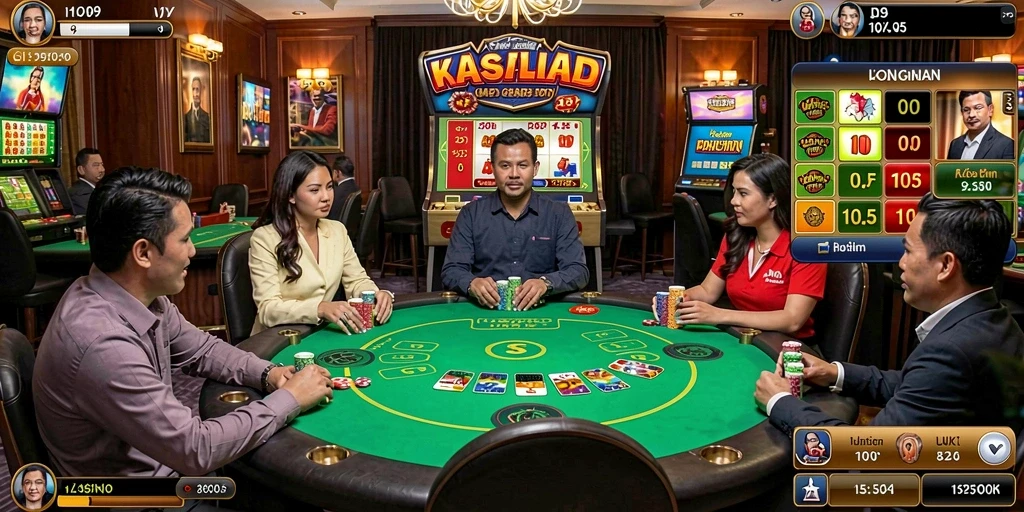 Tampilan karakter utama yang penuh warna.