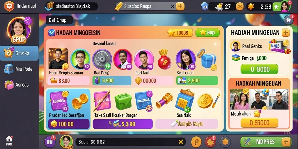 Tampilan antarmuka pengguna yang menarik dan responsif.