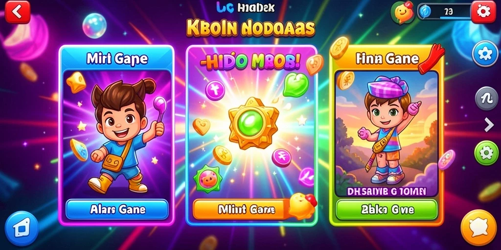 Tampilan grafis yang menarik dan colorful.