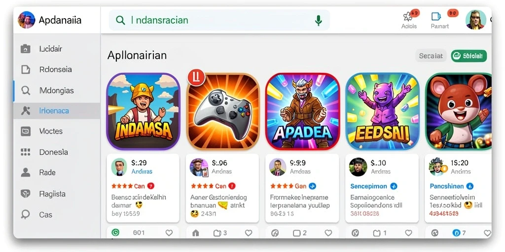 Tampilan utama permainan yang menarik dan interaktif.