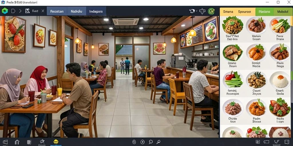 Tampilan antarmuka pengguna yang intuitif.