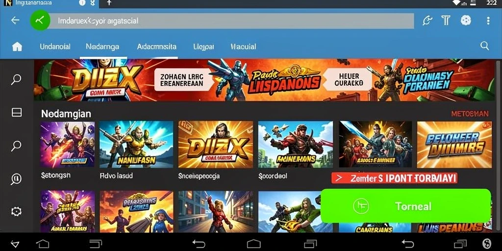 Screenshot menampilkan grafis yang memukau dan karakter utama.